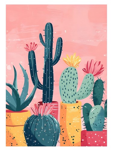 Cactus collection illustration - cactus,