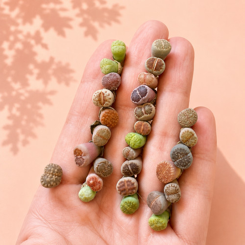 50pcs mixed lithops - 40-50pcs, living