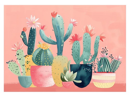 Cactus collection illustration - cactus,
